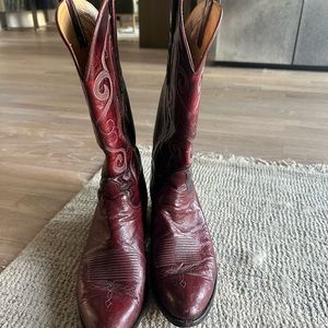 Men’s Cowboy Boots Ostrich Size 10 1/2